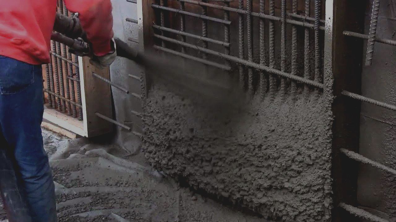 Сухое торкретирование с высоким качеством нанесения