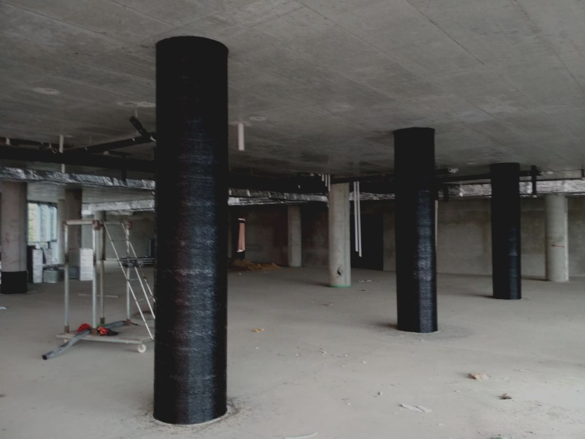 Усиление колонн углеволокном и металомм